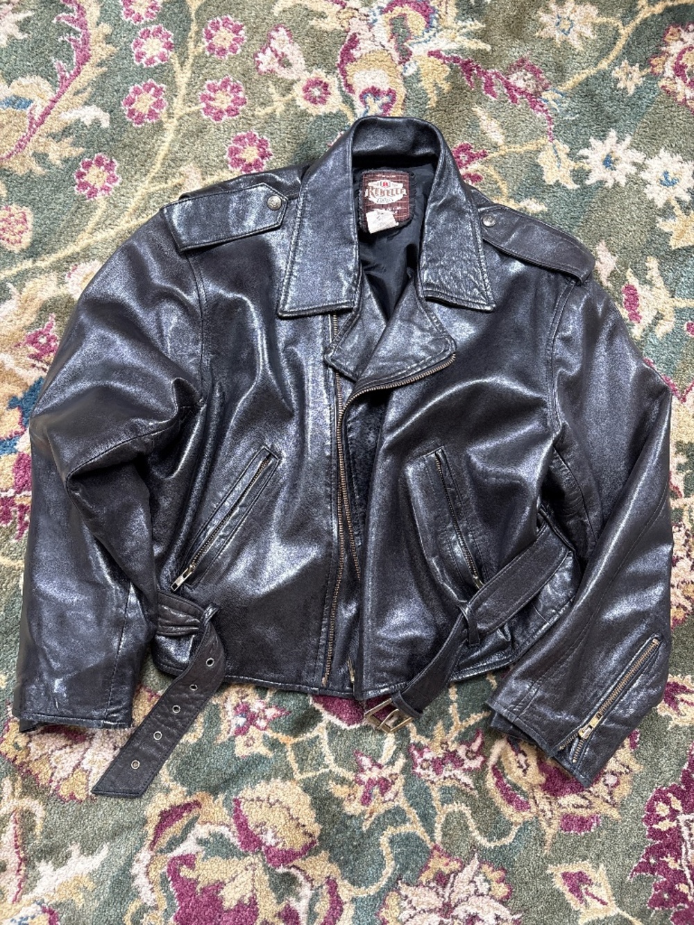 Vintage Rebelle Paris leather jacket
